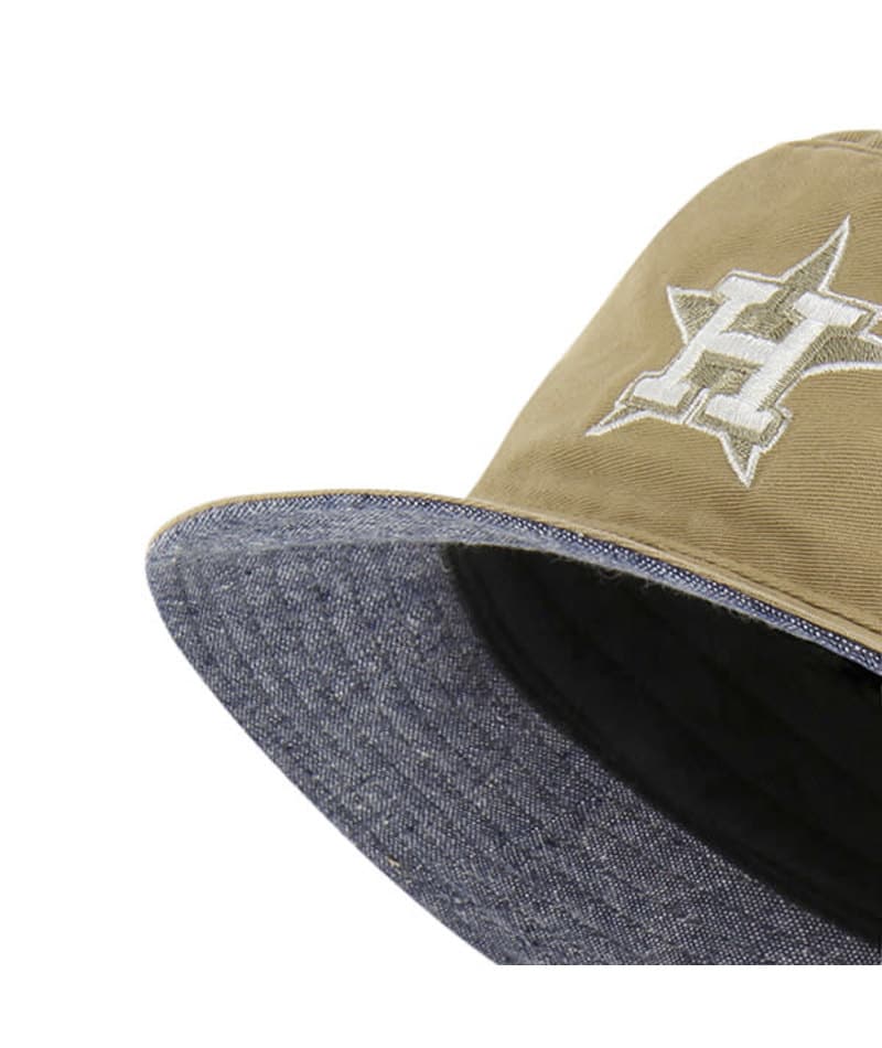 Houston Astros 47 Brand Khaki Chambray Ballpark Bucket Hat - Detroit Game  Gear