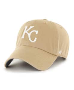Kansas City Royals 47 Brand Khaki Chambray Ballpark Clean Up Adjustable Hat