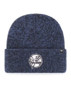 New York Yankees 47 Brand Classic Brain Freeze Navy Cuff Knit Hat