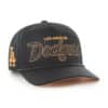 Los Angeles Dodgers 47 Brand Script Hitch Black Orange Snapback Hat