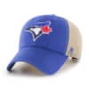 Toronto Blue Jays 47 Brand Blue MVP Khaki Mesh Snapback Hat