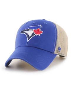 Toronto Blue Jays 47 Brand Blue MVP Khaki Mesh Snapback Hat