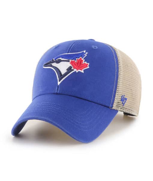 Toronto Blue Jays 47 Brand Blue MVP Khaki Mesh Snapback Hat