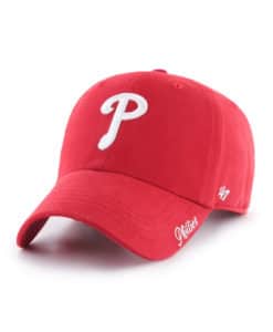 Philadelphia Phillies Women's 47 Brand Red Miata Clean Up Adjustable Hat