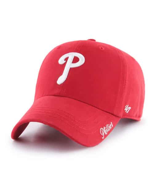 Philadelphia Phillies Women's 47 Brand Red Miata Clean Up Adjustable Hat