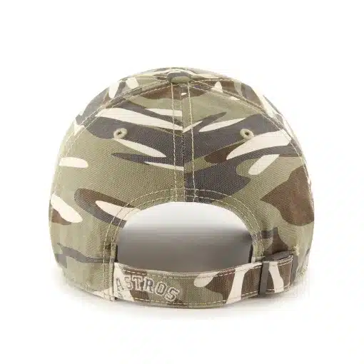 Houston Astros 47 Brand Camo Tarpoon Faded Clean Up Adjustable Hat - Image 2
