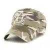 Houston Astros 47 Brand Camo Tarpoon Faded Clean Up Adjustable Hat