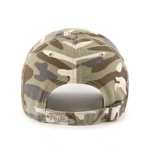 Philadelphia Phillies 47 Brand Camo Tarpoon Faded Clean Up Adjustable Hat - Image 2
