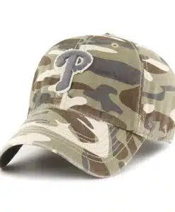 Philadelphia Phillies 47 Brand Camo Tarpoon Faded Clean Up Adjustable Hat