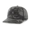 New York Yankees 47 Brand Charcoal Camo Trucker Black Mesh Snapback Hat