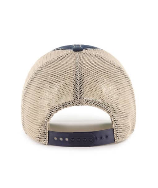Seattle Mariners 47 Brand Navy Trawler Khaki Mesh Clean Up Snapback Hat - Image 2
