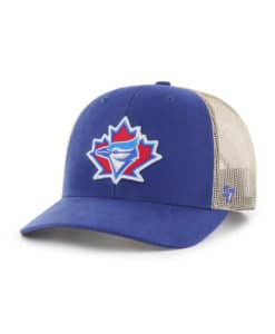 Toronto Blue Jays 47 Brand Cooperstown Vintage Blue Trucker Mesh Snapback Hat