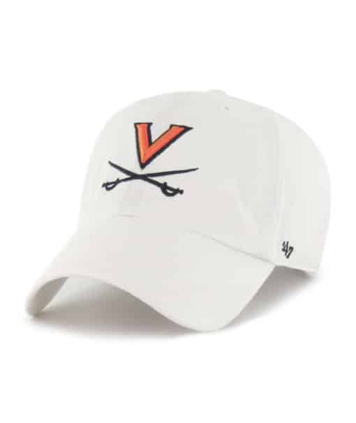 Virginia Cavaliers 47 Brand White Clean Up Adjustable Hat