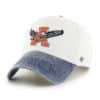 Auburn Tigers 47 Brand Apollo Vintage White Clean Up Snapback Hat