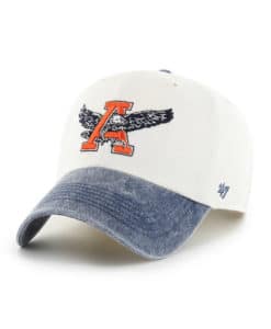 Auburn Tigers 47 Brand Apollo Vintage White Clean Up Snapback Hat