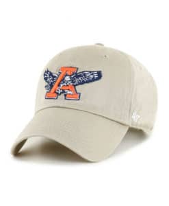 Auburn Tigers 47 Brand Light Khaki Clean Up Adjustable Hat