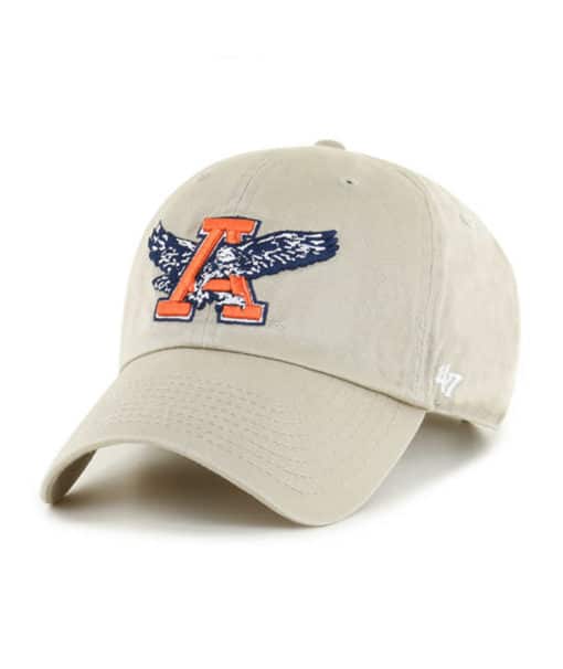 Auburn Tigers 47 Brand Light Khaki Clean Up Adjustable Hat