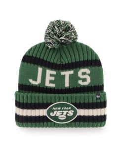 New York Jets 47 Brand Bering Vintage Green Cuff Knit Hat