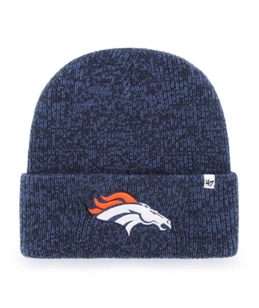 Denver Broncos 47 Brand Navy Brain Freeze Cuff Knit Hat