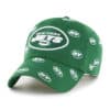New York Jets Women's 47 Brand Confetti Green Clean Up Adjustable Hat