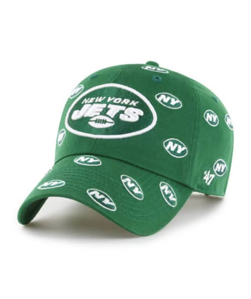 New York Jets Women's 47 Brand Confetti Green Clean Up Adjustable Hat