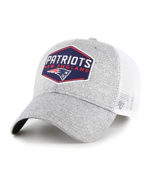 New England Patriots 47 Brand Gray Hitch Contender Stretch Fit Hat