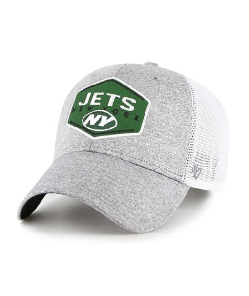 New York Jets 47 Brand Gray Hitch Contender Stretch Fit Hat