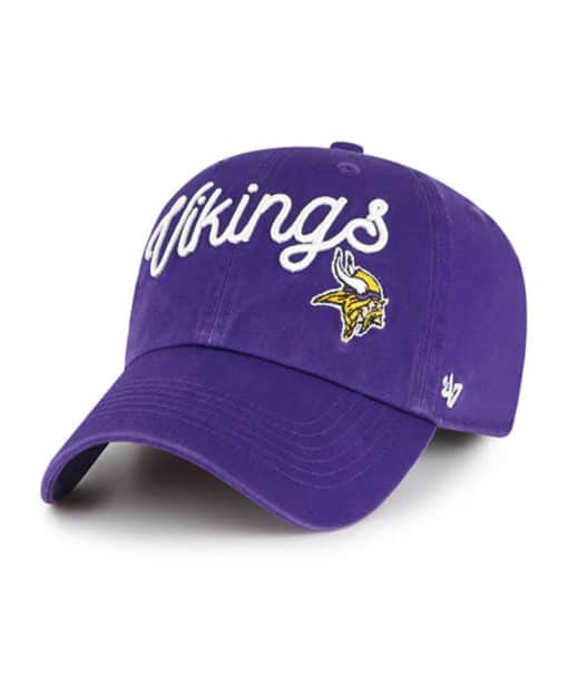 Minnesota Vikings Women's 47 Brand Millie Purple Clean Up Adjustable Hat