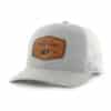 Carolina Panthers 47 Brand Gray White Mesh Trucker Snapback Hat