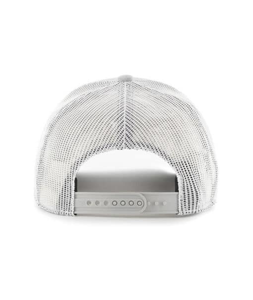 Chicago Bears 47 Brand Gray White Mesh Trucker Snapback Hat - Image 2