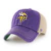 Minnesota Vikings 47 Brand Trawler Purple Clean Up Khaki Mesh Snapback Hat