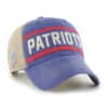 New England Patriots 47 Brand Vintage Blue Juncture Khaki Mesh Snapback Hat