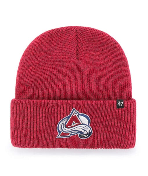 Colorado Avalanche 47 Brand Cardinal Brain Freeze Cuff Knit Hat