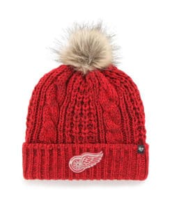 Detroit Red Wings Women's 47 Brand Meeko Red Cuff Knit Hat