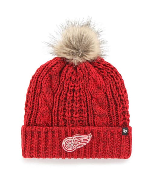 Detroit Red Wings Women's 47 Brand Meeko Red Cuff Knit Hat