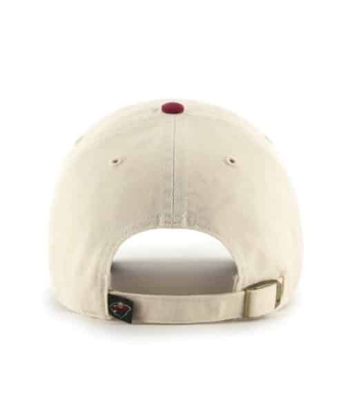 Minnesota Wild 47 Brand Natural Cardinal Clean Up Adjustable Hat - Image 2