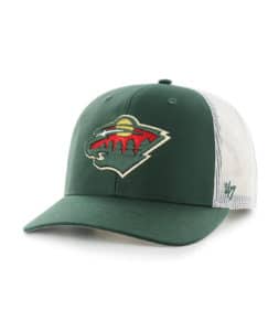 Casquette Trucker 47 Brand - Minnesota Wild Vintage, Vert Forêt, Taille Unique - Neuf Avec Étiquettes