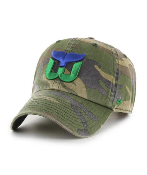 Hartford Whalers 47 Brand Vintage Camo Clean Up Adjustable Hat