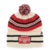 Detroit Red Wings 47 Brand Hone Patch Natural Cuff Knit Hat