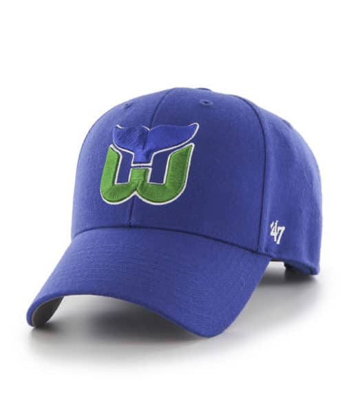 Hartford Whalers 47 Brand Blue Vintage MVP Adjustable Hat