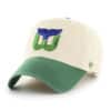 Hartford Whalers 47 Brand Vintage Natural Green Clean Up Adjustable Hat