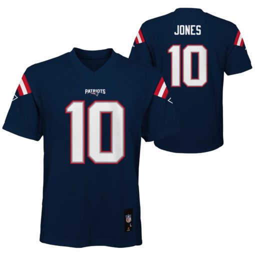 New England Patriots Mac Jones KIDS Navy Jersey