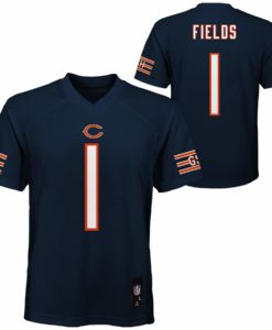 Chicago Bears Justin Fields YOUTH Navy Jersey