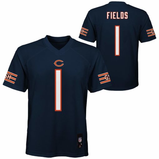 Chicago Bears Justin Fields YOUTH Navy Jersey