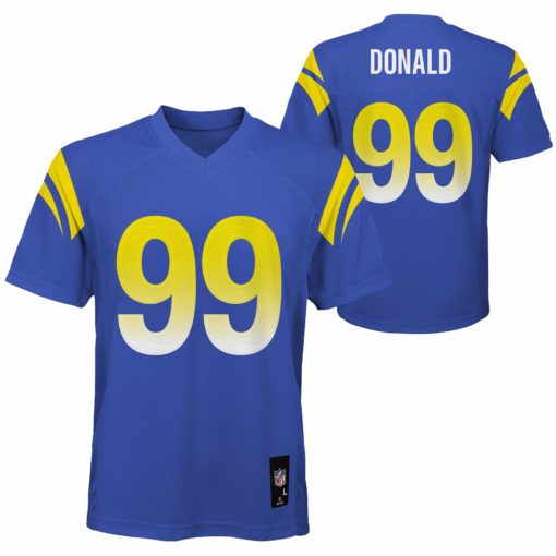 Los Angeles Rams Aaron Donald YOUTH Blue Jersey