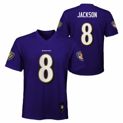 Baltimore Ravens Lamar Jackson YOUTH Purple Jersey