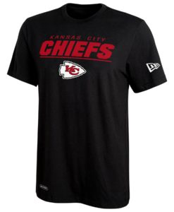 Kansas City Chiefs Men's New Era Black Dri-Tek T-Shirt Tee