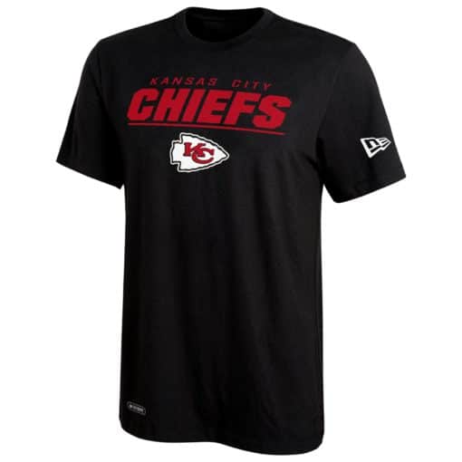 Kansas City Chiefs Men's New Era Black Dri-Tek T-Shirt Tee