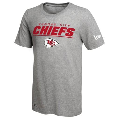 Kansas City Chiefs Men's New Era Gray Dri-Tek T-Shirt Tee