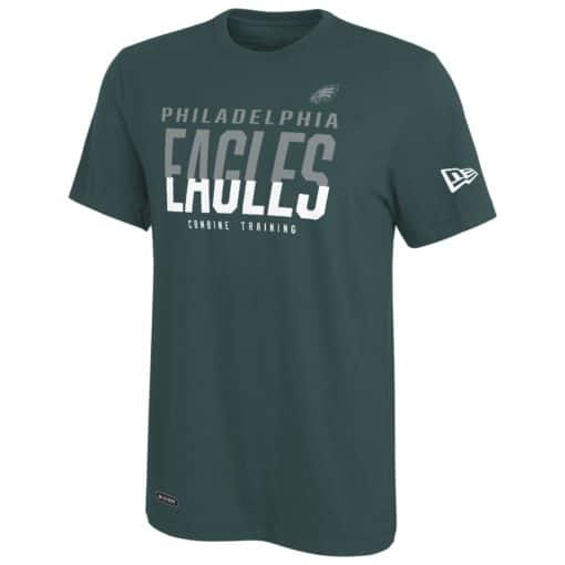 Philadelphia Eagles Men's New Era Eagle Green Split Line T-Shirt Tee